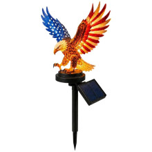 Solar Lights Waterproof Decorative American Bald Solar Garden Lights Decorations for Yard Patio Lawn