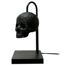 Skull Candle Warmer Lamp with Timer and Dimmer XCandles NOT Included -Black Gothic Candle Lamp Goth Gothic Decor EU Plug