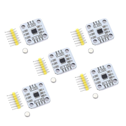 5set AS5600 Magnetic Encoder Sensor Mdoule 12bit Magnetic Induction Angle Measurement Sensor Module