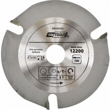 Bohrkrone - AWTOOLS - AW48400 - Durchmesser 125 mm - 20 Zähne - Farbe grau