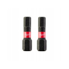 Hex5-pää - Milwaukee - 25 mm - 2 kpl - Shockwave Impact Duty - Joustava - Iskunkestävä