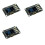 3pcs 0.96-Inch OLED Display Screen  12864 Screen Module with Matrix 4 Key Interfaces Keyboard IIC SSD1315 1