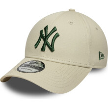 New Era Mens 9FORTY League Essential NY Yankees MLB Baseball Cap - Cream