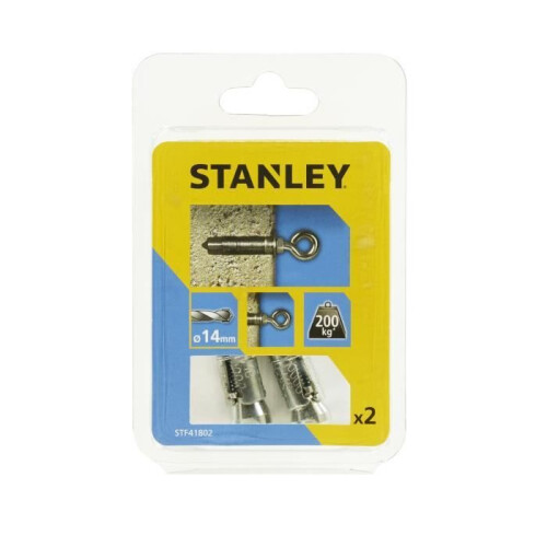 STANLEY STANLEY Kit com 2 parafusos de expansão com gancho M8 STF41802-XJ