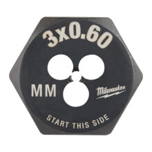 Filiere - Gewindebohrer - Gewinde - 4932500608 - Sechskantfilter Milwaukee M3-0,60 mm
