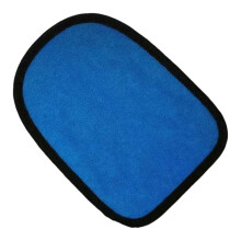 Poolside Sand Cleaning Mitten, Soft Sand Brushing Glove-Blue