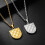 Everyday Pendant Necklace with Checkerboard Jewelry-Silver 8