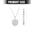 Everyday Pendant Necklace with Checkerboard Jewelry-Silver 4