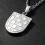 Everyday Pendant Necklace with Checkerboard Jewelry-Silver 5