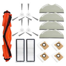 15PCS Cepillo Lateral Principal de Vacío Filtro HEPA Bolsa de Polvo para Robot Vacuum H40 / OV51 Piezas de Repuesto