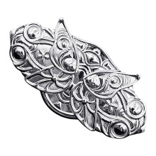 Silver Tone Decorative Hair Clip for Themed Occasion and Daily