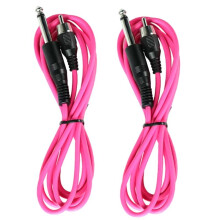 2Pcs High Quality Tattoo Clip Cord Cable for Tattoo Machine Power Supply Cable Straight Rubber Tattoo Accessories A