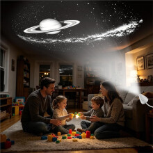 Projetor Starrys Luz Noturna Brilho Ajustável Projetor de Estrelas Galáxia Portátil Luz Noturna para Carro Quarto 3 Luz