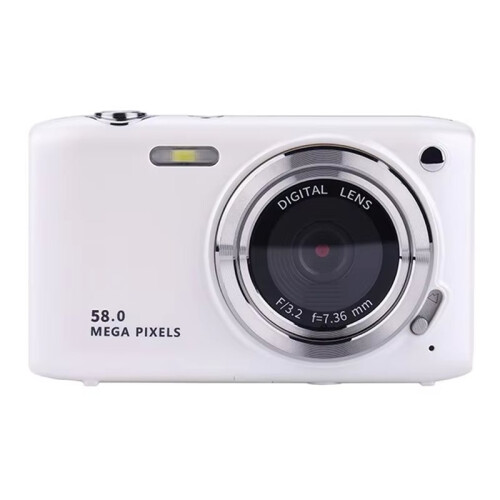 Câmera Digital de Alta Definição de 58 Megapixels com Tela  de 2,88 Polegadas, Autofoco, Viagem, Beleza, Câmera para Estudantes Branca 1