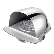 Couvercle de Ventilation Murale en Acier Inoxydable, Couvercle de Conduit de Grille de Soupape pour Sortie de Ventilation 150MM