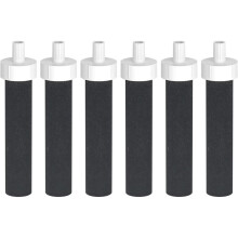 Remplacement de Filtre de Bouteille D'Eau pour BB06 Compatible avec les Filtres de Bouteille Rigide et de Sport , 6 Unités