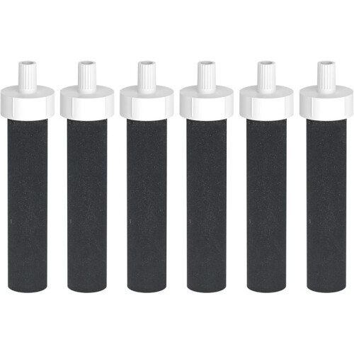 Water Bottle Filter Replacement for  BB06 Compatible for  Hard Sided and Sport Bottle Filter, 6 Count