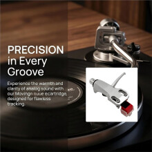 Universal Phono Cartridge Mount with AT-3600L Magnetic Cartridge Stylus Pre-Mounted for LP Vinyl Turntable Phonograph A