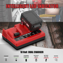 Schnelllade-Dual- 3A Batterieladegerät EU-Stecker für M18 Lithium-Batterien