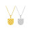 Everyday Pendant Necklace with Checkerboard Jewelry-Silver 2