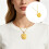 Everyday Pendant Necklace with Checkerboard Jewelry-Silver 3