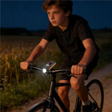 Bike Headlight with Digital Display, 5 Modes USB Rechargeable LED Front Light for Night Commuting Safety