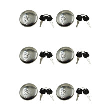 6X Motorcycle Fuel Gas Tank Cap Cover Lock with 12 Keys for GN250 GN125 GN 125 250