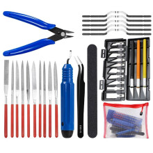 Complete Deburring Tool Kit for 3D Printing with Flush Cutter, Pliers, Sanding Tools & More for Resin Pla Plastic