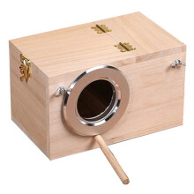 Premium Houten Vogelkooi voor Parkiet, Budgies, Cocktail, Vink, Liefdesvogel - Handgemaakte Nestdoos