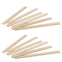 40 Pack Wooden Ruler 12 Inch, Rulers Bulk Wood Measuring Ruler for Students Teachers Classroom,2 Scale