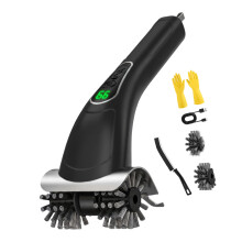 Rechargeable Barbecue Washing Tool Electric Brush for-Black