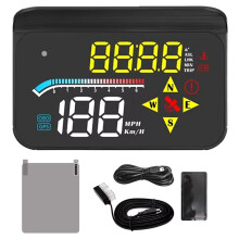 Projetor de para-Brisa Universal HUD Velocímetro M17 OBD GPS Display Acessórios Eletrônicos para Carros