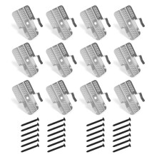 12Pack Drywall Repair Clip,Drywall Clips Repair with 24 Screws for 1/2" and 5/8" Panels,Drywall Fastener Repair Clips