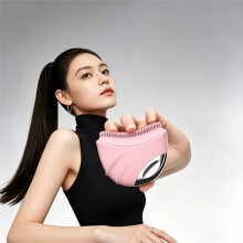 Silicone Lymphatic Contour Face Brush - Ergonomic Gua Sha Facial Massager