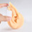 Silicone Elf Ear Prosthetic, Soft-Pink and white right ear 7