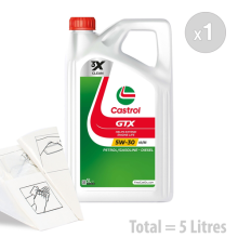 Car Engine Oil Service Kit / Pack 5 LITRES Castrol GTX 5w-30 A5/B5 5L