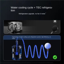 Live 0 Noise Water Cooled Mobile Phone Radiator, Special Semiconductor Liquid Cooling Heat Sink for All Phone Tablets