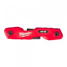 Metric Folding Hex Key - 8 Piece Set - Metal Housing for Durability - MILWAUKEE