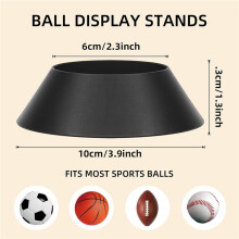 12 Pcs Display Stand Sports Stand Holder Storage Rack for Basketball, Pedestal, Soccer, Football, Volleyball