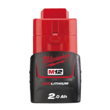 MILWAUKEE M12 2.0 Ah Battery - M12 B2 - With Individual Cell Monitoring