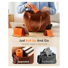 Portable Foldable Silicone Phone Holder, 360 Bendable Adjustable Anti-Slip Universal Stand, Pocket-Size Travel Mount