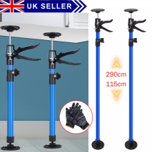 2X ADJUSTABLE DRYWALL PLASTERBOARD BUILDER CEILING EASY SUPPORT PROPS 115-290CM