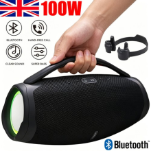 100W Portable Wireless Bluetooth Speaker Stereo Bass Loud AUX USB FM Waterproof