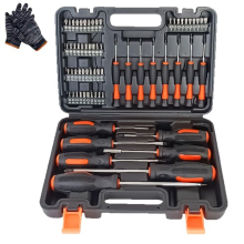 66x HEAVY DUTY Premium Magnetic Screwdriver Set Cross-Head Flat Heads Precision