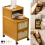 Rattan Bedside Table 2 Drawer Nightstand Storage Cabinet Bedroom Side Table 1