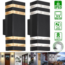 Modern Outdoor Wall Light Up Down IP65 Waterproof E27 LED Mains Powered