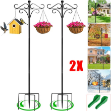2x Bird Feeders Station Hanging 194cm Bird Feeder Poles Free Standing Bird