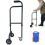 Adjustable Walking Aid Standing Walking Stick Handrail Castors NonSlip Hand 1