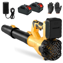 2000W 21V Cordless Electric Leaf Blower Brushless 6 Speed with 2 Battery&Charger