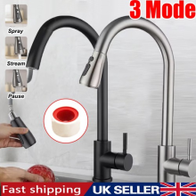 360Â Kitchen Sink Mixer Taps Pull Out Spout Spray Single Lever Modern Mono Tap